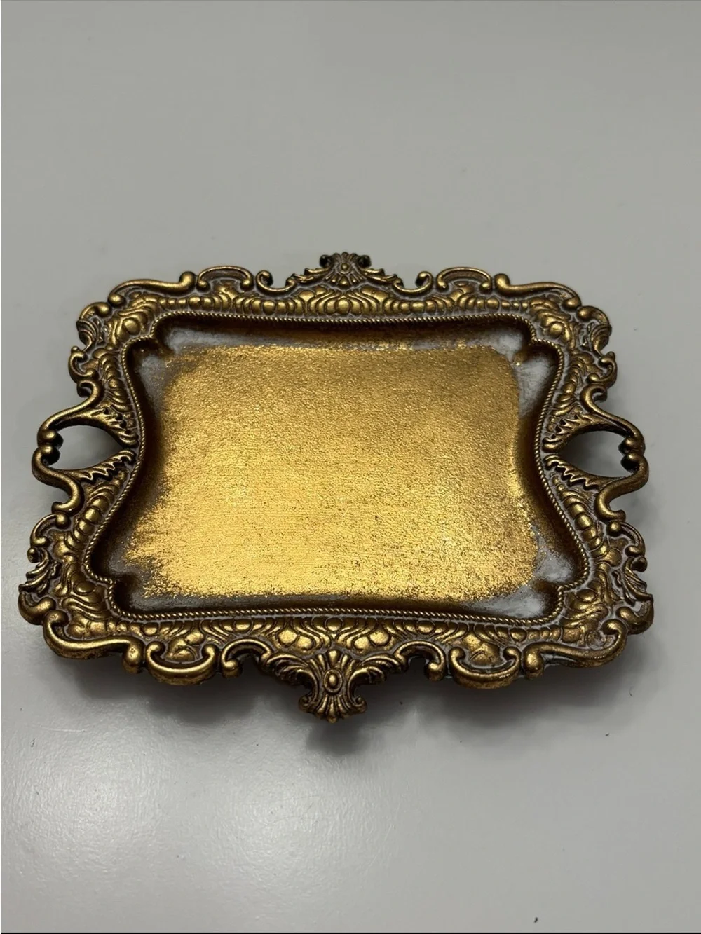 Vintage gold small ring dish